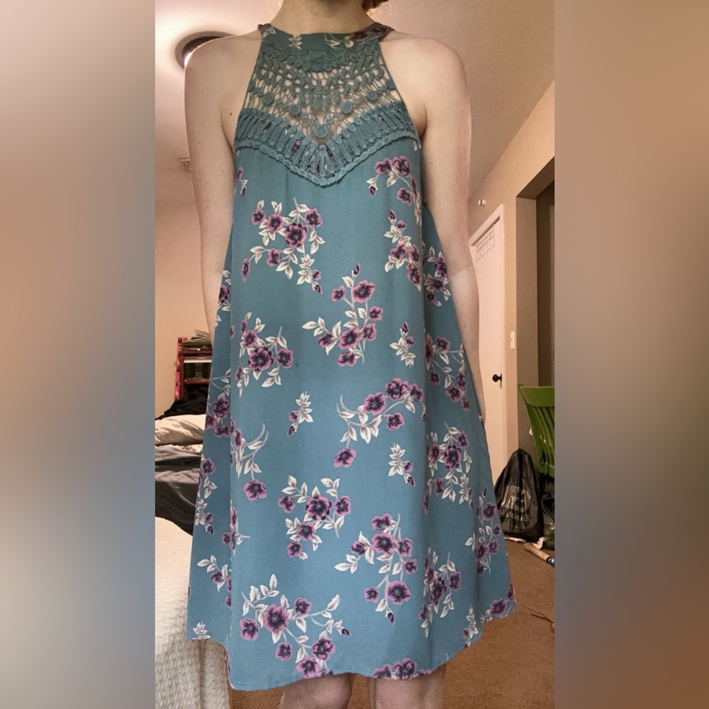 Blue Floral Dress